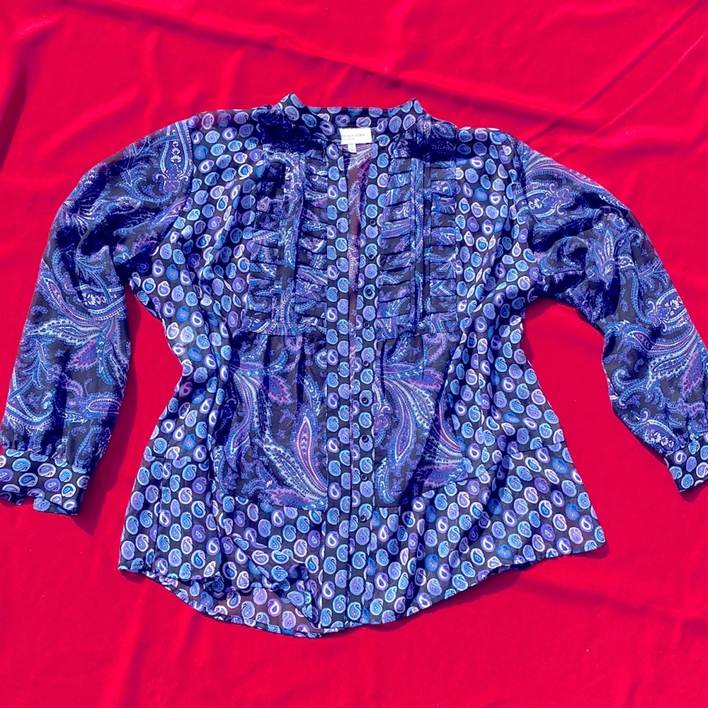 Jones New York Floral & Paisley Print